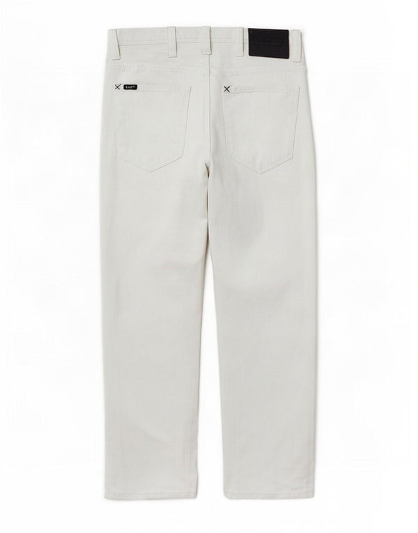 Jeans dritti Zed da donna Lee W31 L30 cotone bianco