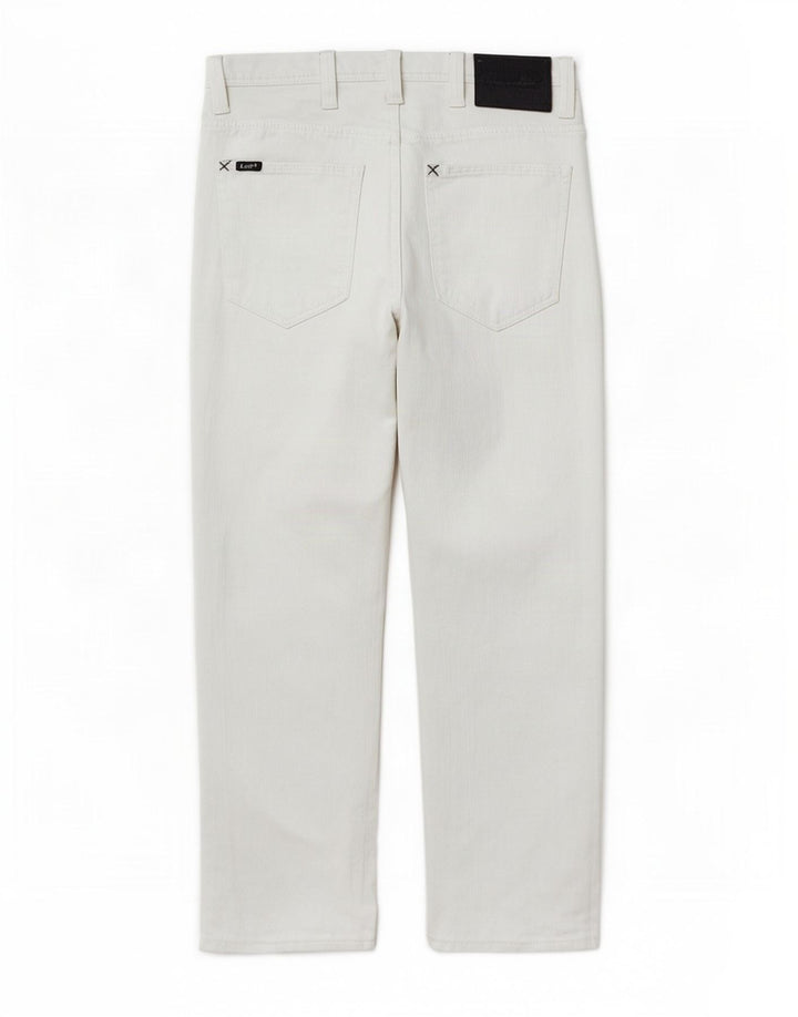 Jeans dritti Zed da donna Lee W31 L30 cotone bianco