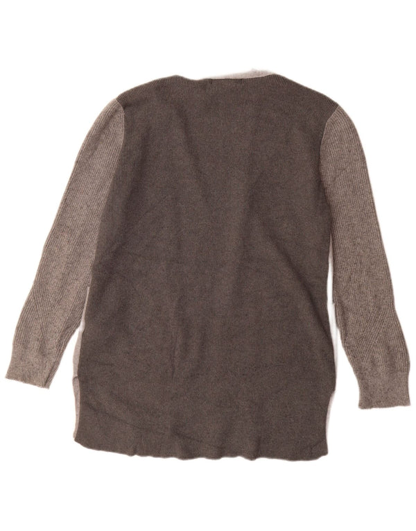 Maglione cardigan lungo da donna Marks & Spencer UK 12 Grigio medio