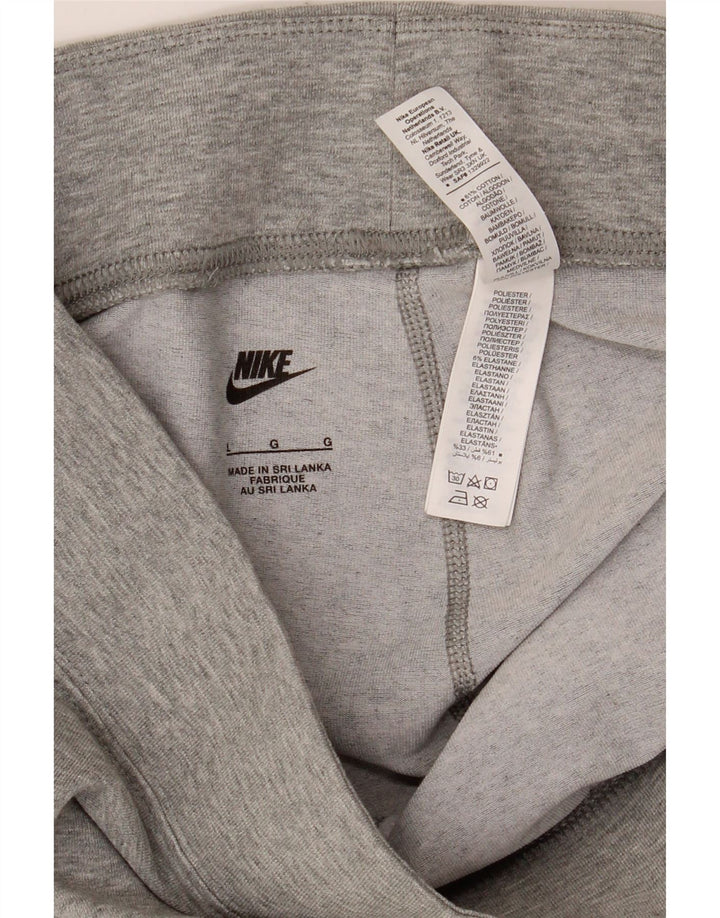 Leggings grafici da donna NIKE UK 14 grande cotone grigio