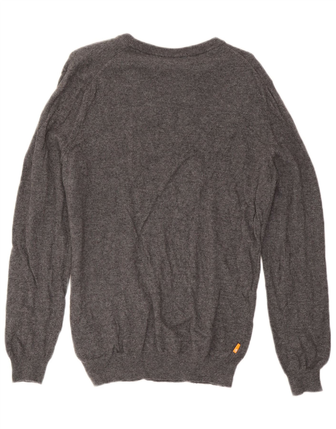 Maglione maglione con scollo a V da uomo Timberland in lana grigio medio