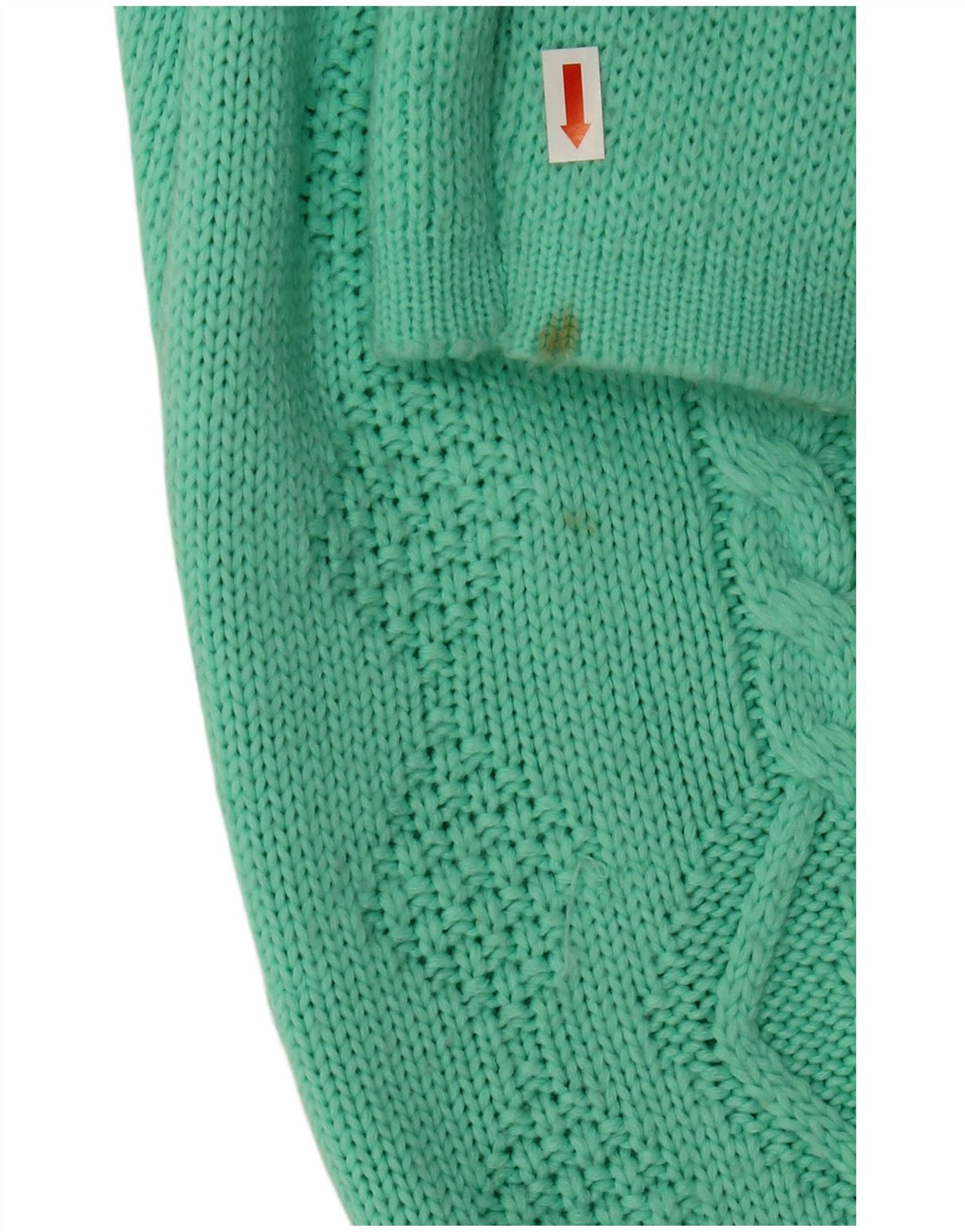 Maglione maglione con scollo a V da donna VINTAGE UK 18 XL Acrilico verde