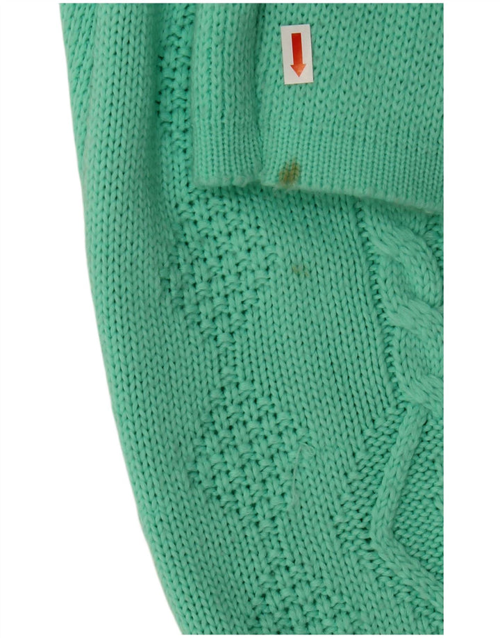 Maglione maglione con scollo a V da donna VINTAGE UK 18 XL Acrilico verde