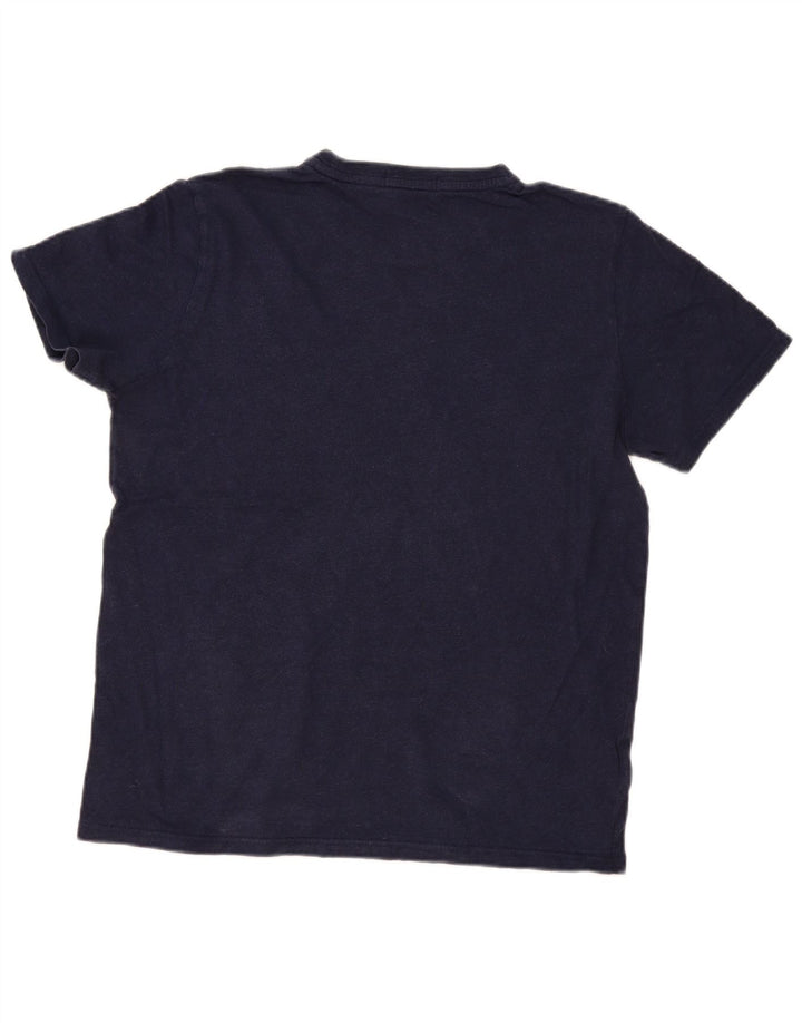 T-shirt da uomo Fred Perry Top grande in cotone blu navy
