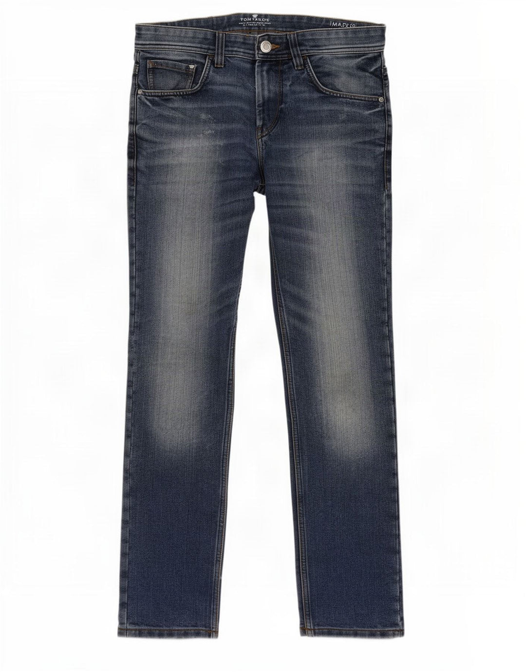 Jeans dritti da uomo Tom Tailor W30 L29 cotone blu navy