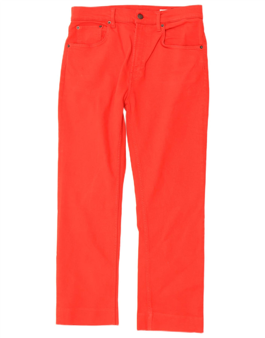 Jeans dritti da donna Zara EU 40 medio W30 L27 cotone rosso