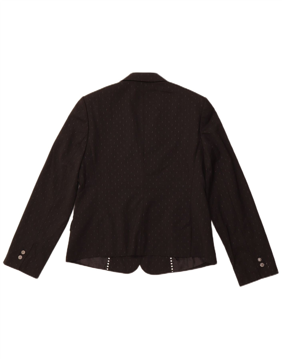 Giacca blazer da donna a 1 bottone TED BAKER taglia 4 grande nera maculata