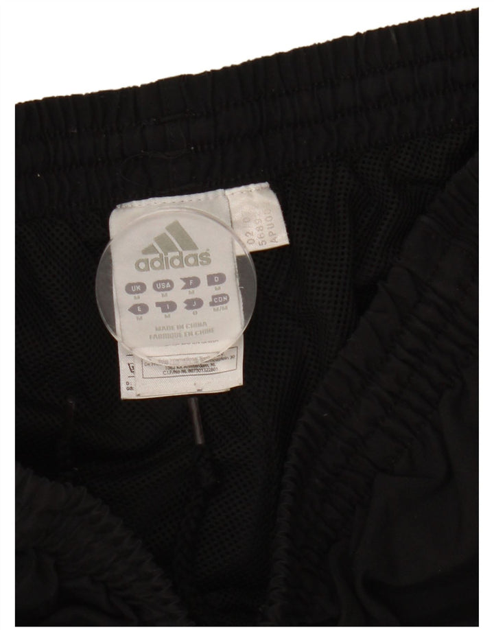 Pantaloncini sportivi da uomo Adidas medi neri in poliestere