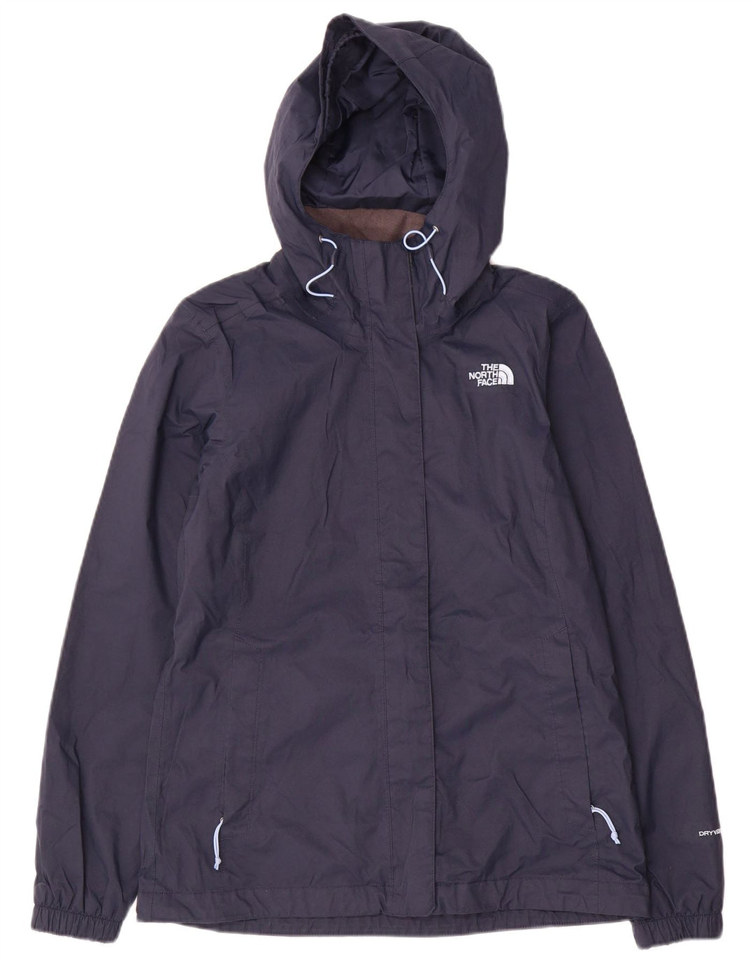 Giacca antipioggia da donna con cappuccio The North Face UK 10 Small Poliestere blu navy