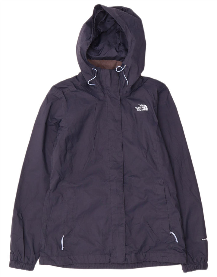 Giacca antipioggia da donna con cappuccio The North Face UK 10 Small Poliestere blu navy