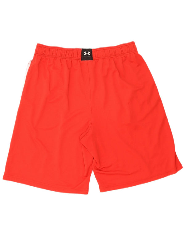 Under Armour Uomo Heat Gear Pantaloncini sportivi vestibilità ampia XL Rosso Colourblock