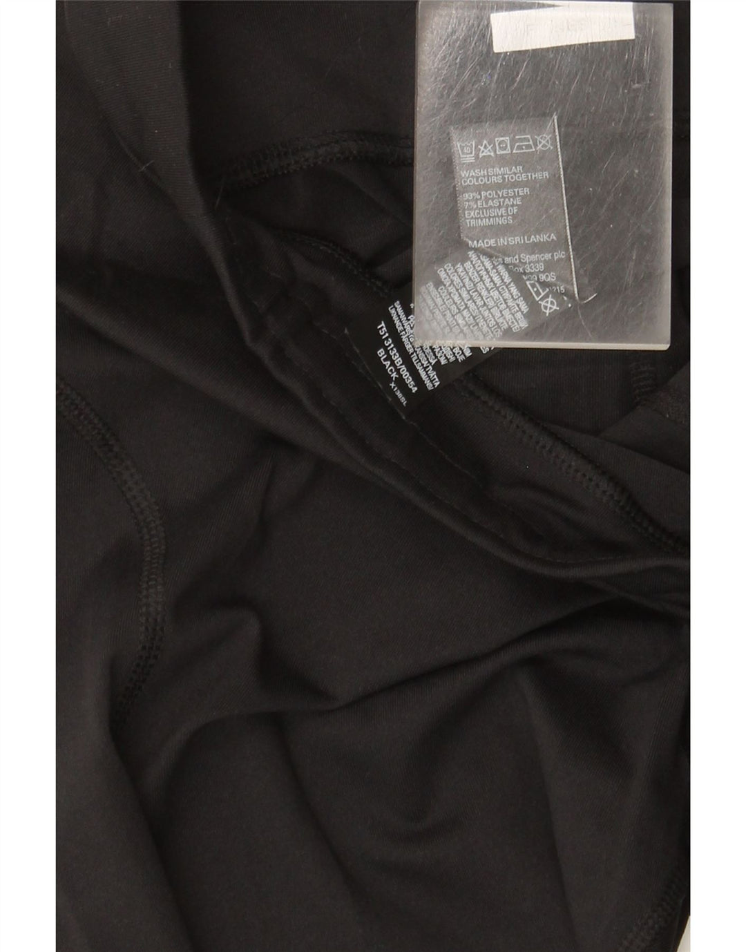 Leggings da donna Marks & Spencer UK 12 poliestere nero medio