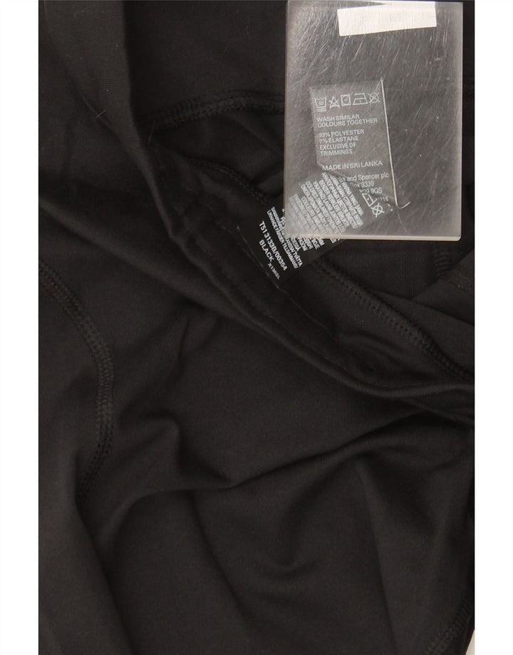Leggings da donna Marks & Spencer UK 12 poliestere nero medio