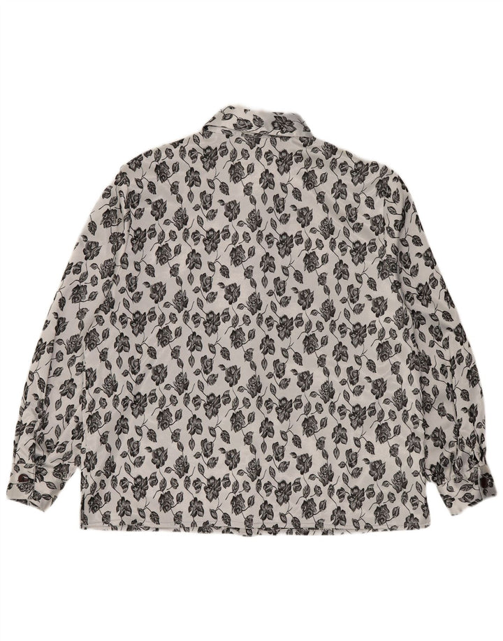 La tua camicia da donna Sixth Sense UK 14 Grande poliestere floreale bianco