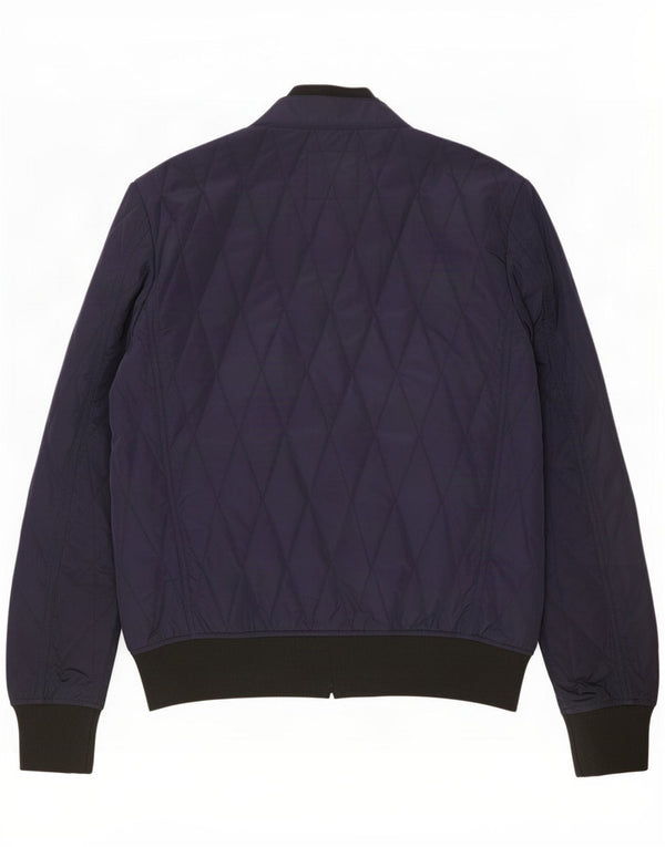 Giacca trapuntata da uomo Replay UK 38 poliestere blu navy medio