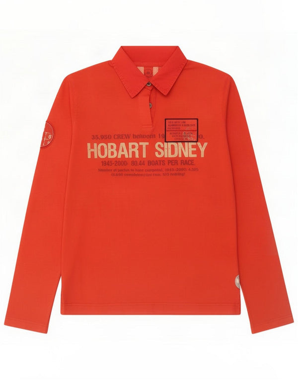Murphy & Nye Polo da rugby Hobart Sidney da donna UK 10 Small Rossa