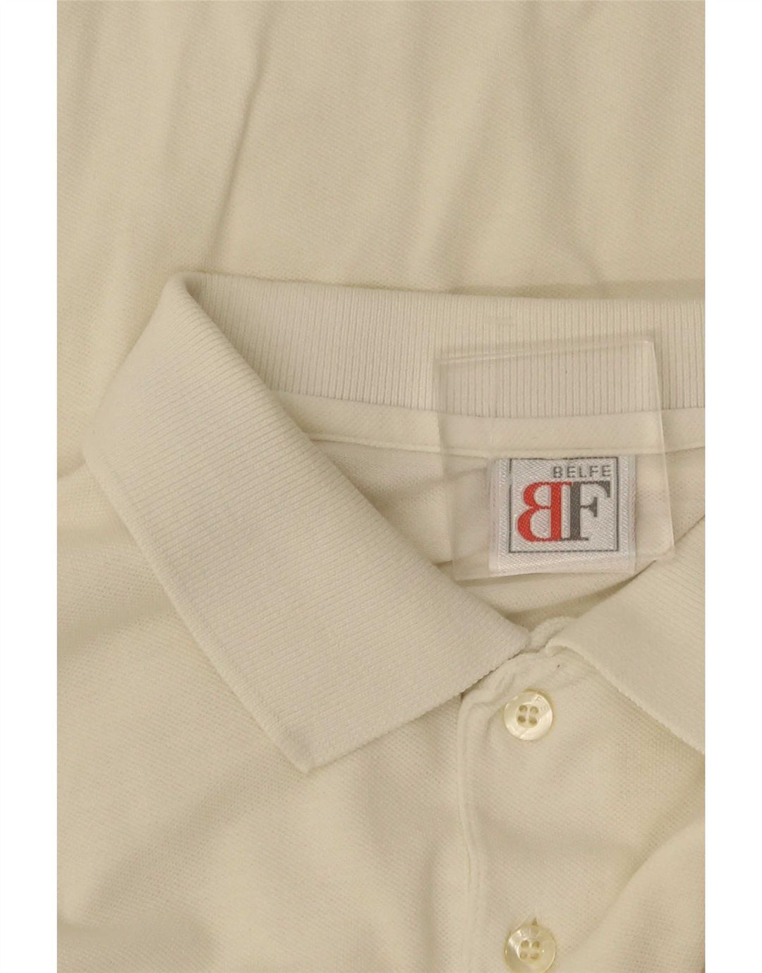 Polo grafica da uomo Belfe & Belfe UK 40 Medium White