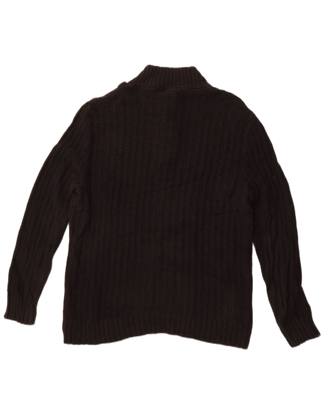 Maglione da uomo Calvin Klein con collo a bottoni XL in cotone nero