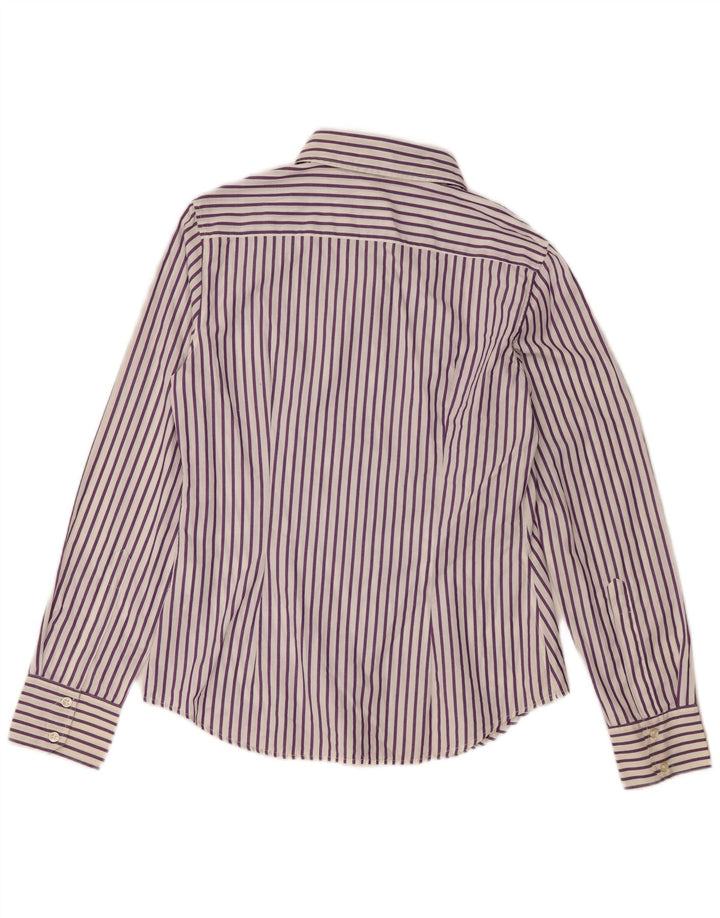 Camicia da donna Benetton UK 14 Cotone a righe grandi viola
