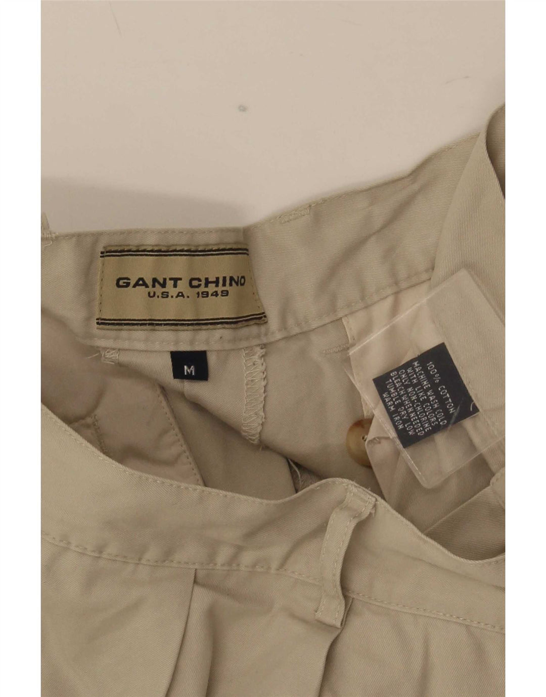 Pantaloncini chino con pegging da uomo Gant medi W32 in cotone beige