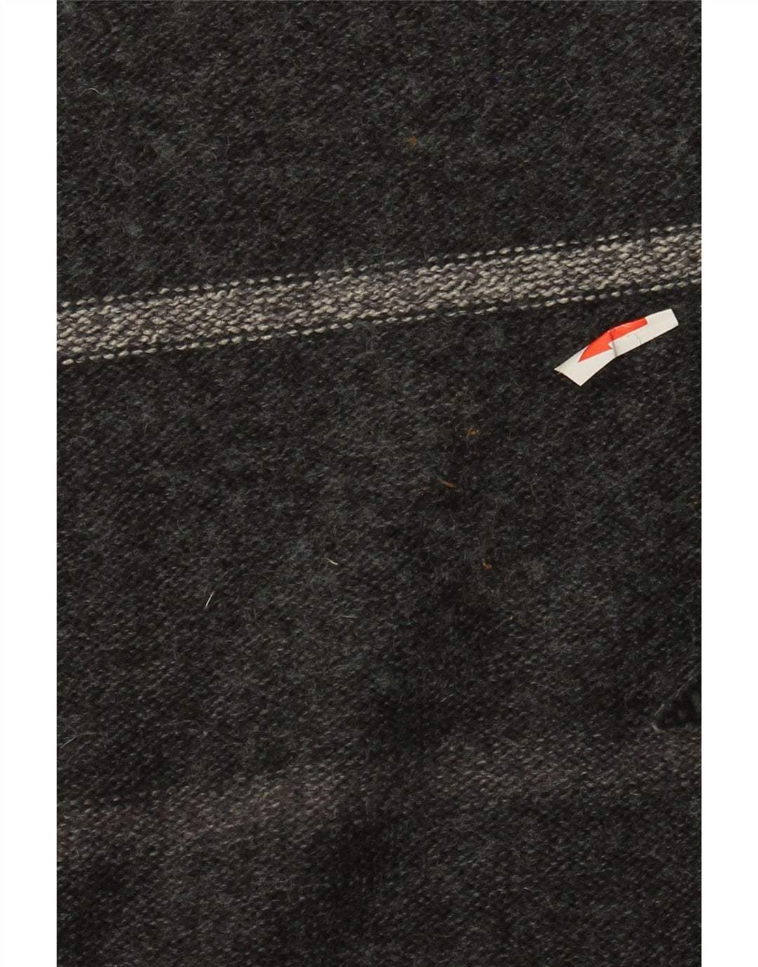 Maglione girocollo da uomo vintage in acrilico geometrico grigio medio