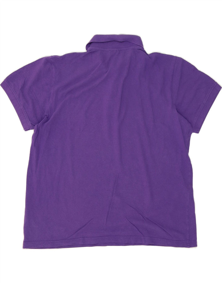 KAPPA Mens Polo Shirt 2XL Purple Cotton Vintage Kappa and Second-Hand Kappa from Messina Hembry 