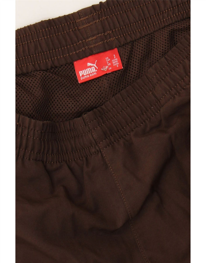PUMA Mens Graphic Tracksuit Trousers Small Brown Vintage Puma and Second-Hand Puma from Messina Hembry 