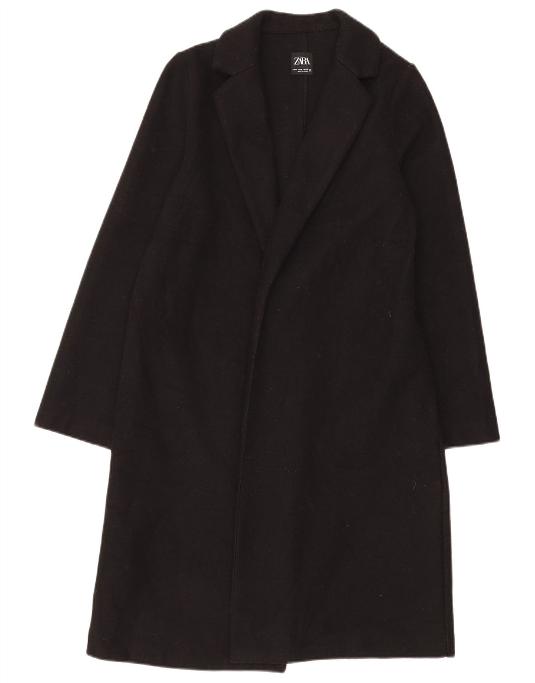 Cappotto aperto da donna Zara UK 14 medio nero