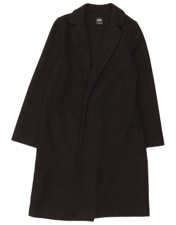 Cappotto aperto da donna Zara UK 14 medio nero