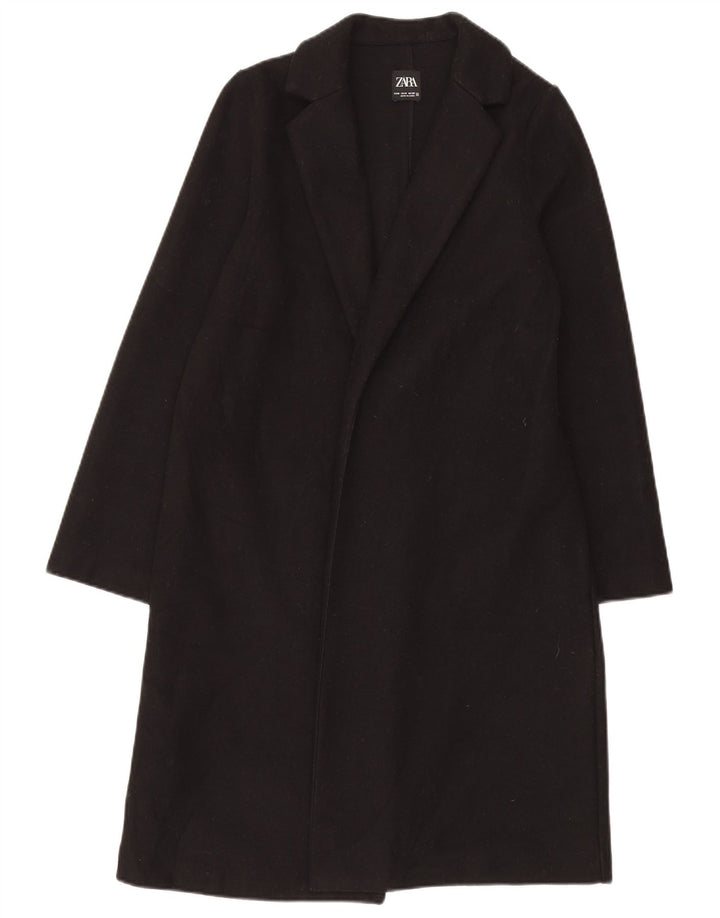 Cappotto aperto da donna Zara UK 14 medio nero