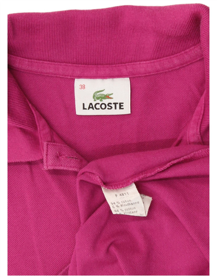 Polo senza maniche da donna Lacoste taglia 38 cotone rosa medio