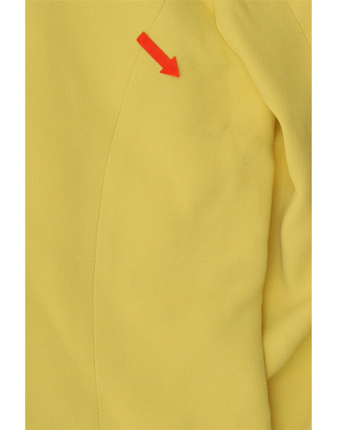 MK EMKAY Womens Crop 6 Button Blazer Jacket IT 46 Large Yellow Acetate Vintage Mk Emkay and Second-Hand Mk Emkay from Messina Hembry 