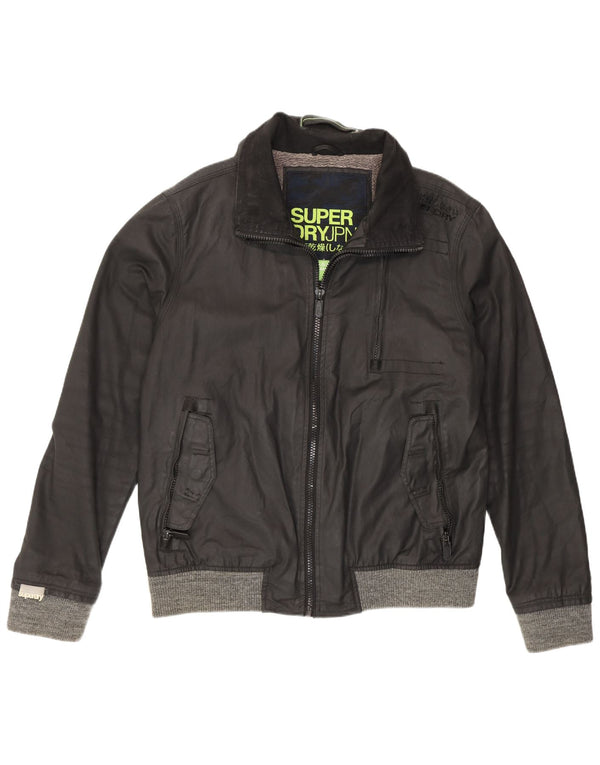 Giacca da uomo in cotone cerato Superdry UK 44 2XL Nera