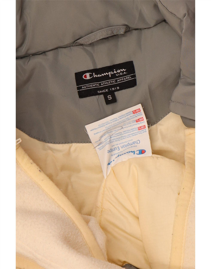 Giacca imbottita oversize da donna Champion UK 10 piccola in nylon grigio