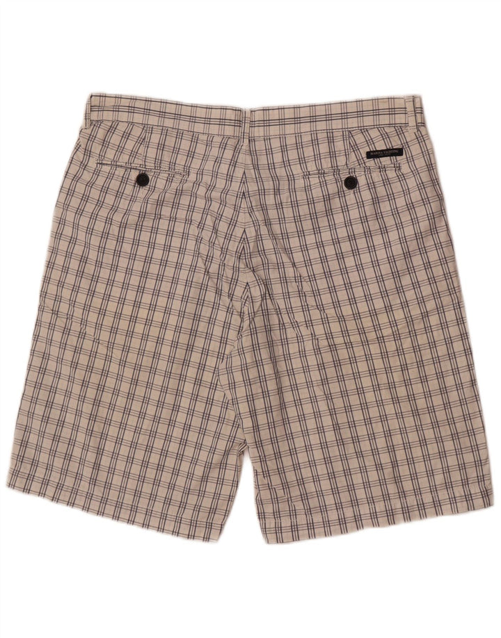 Pantaloncini chino da uomo Marina Yachting IT 50 Large W36 a quadri bianchi