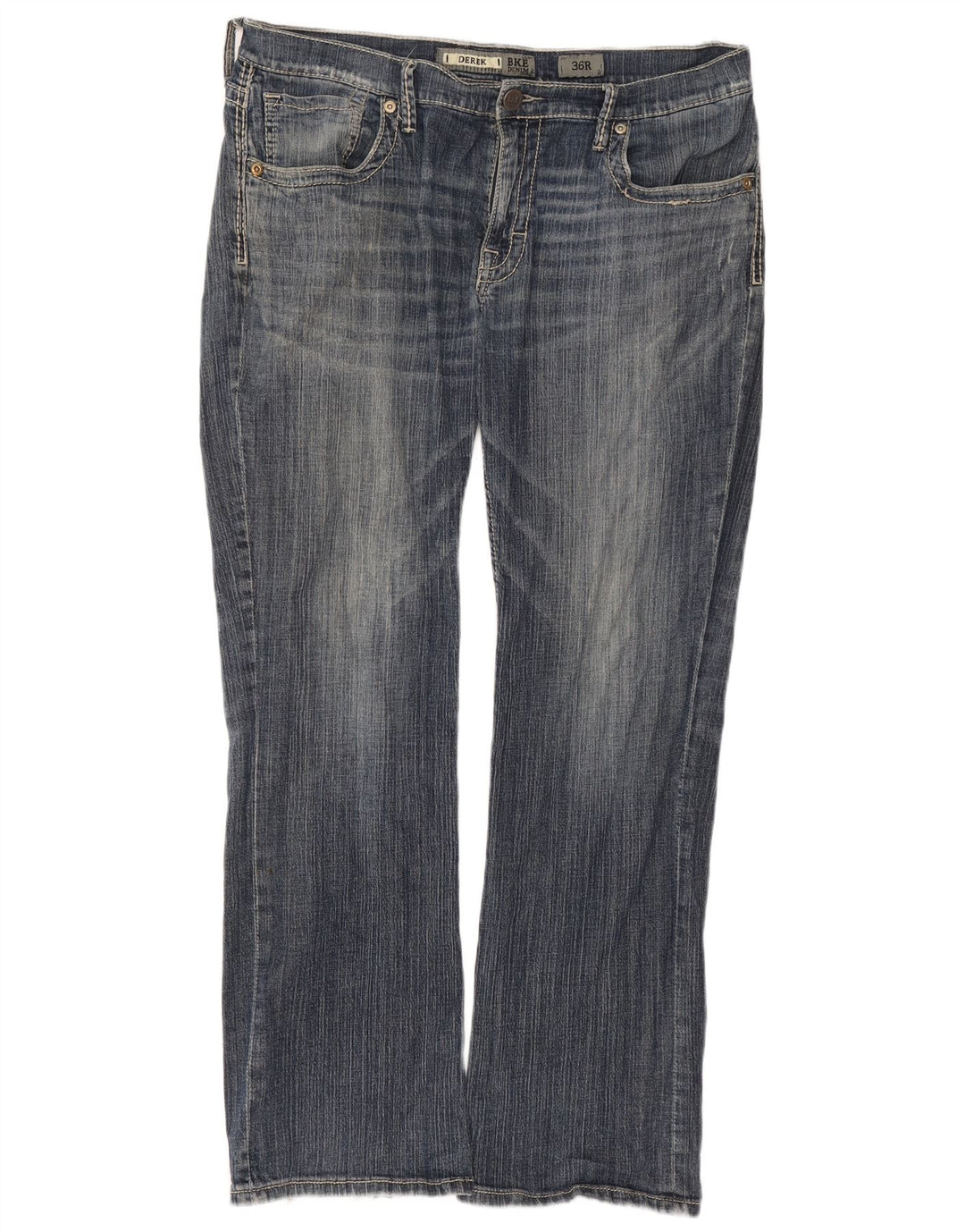 Jeans da uomo Derek Bootcut BKE W36 L31 cotone blu navy