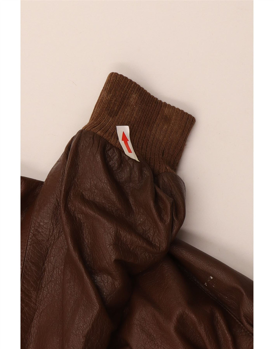 Giacca in pelle vintage da uomo UK 38 Marrone medio