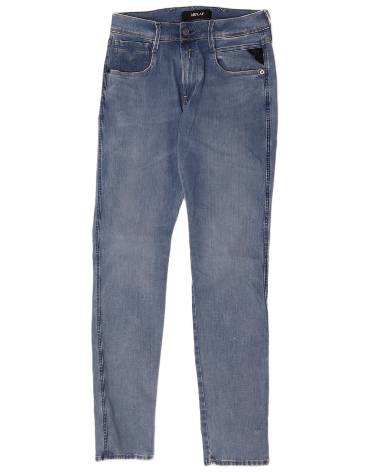 Jeans slim da donna Replay W29 L32 cotone blu