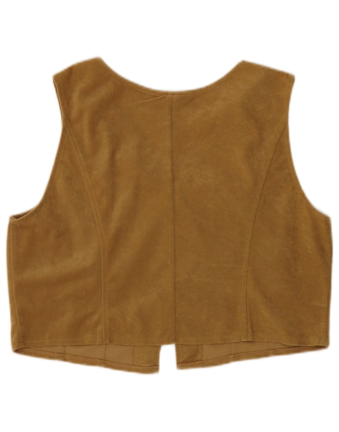 WOODPECKER Gilet in velluto da donna UK 16 Large Beige Poliestere