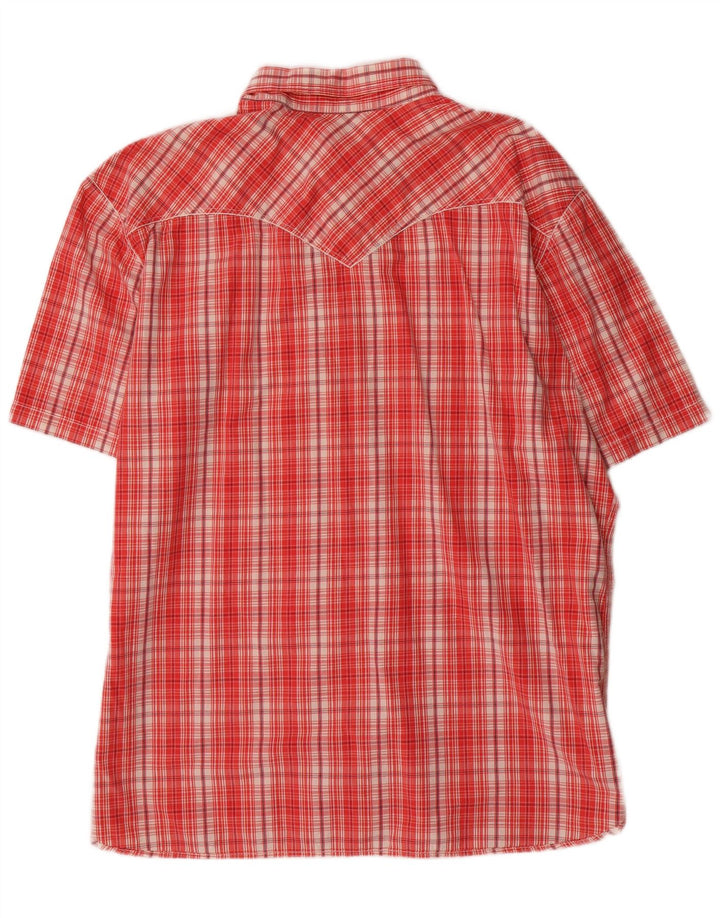 Camicia a maniche corte Denizen da uomo Levi's 2XL in cotone a quadri rossi