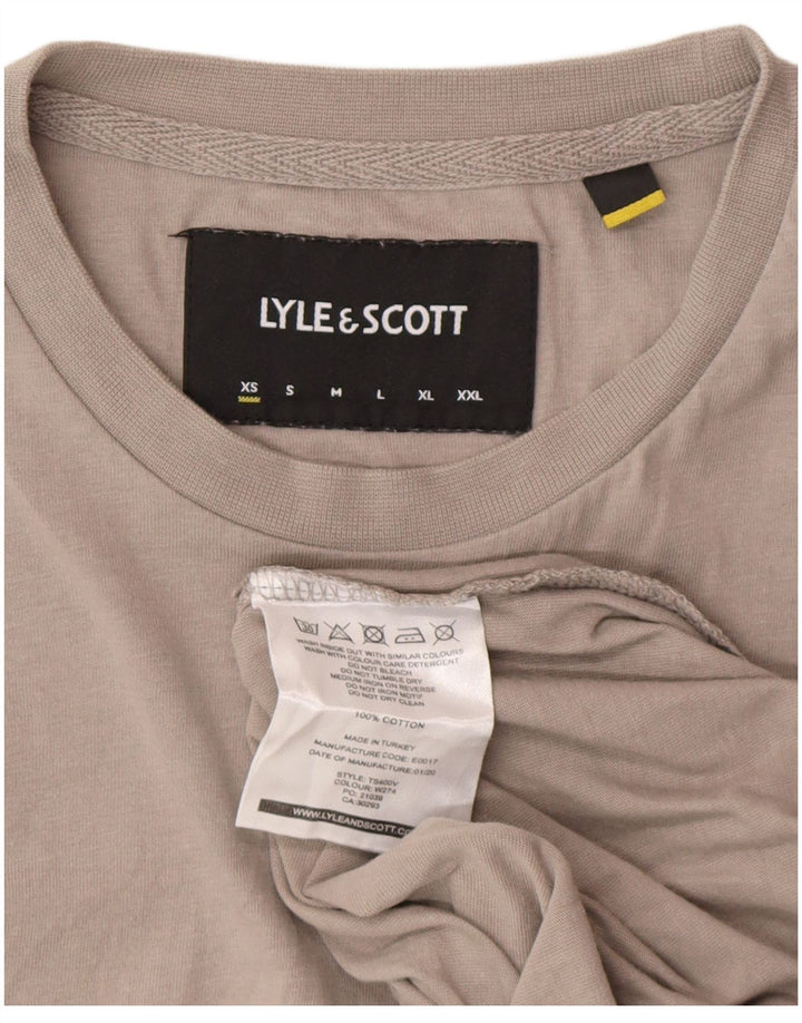 T-shirt da uomo Lyle & Scott Top XS in cotone grigio