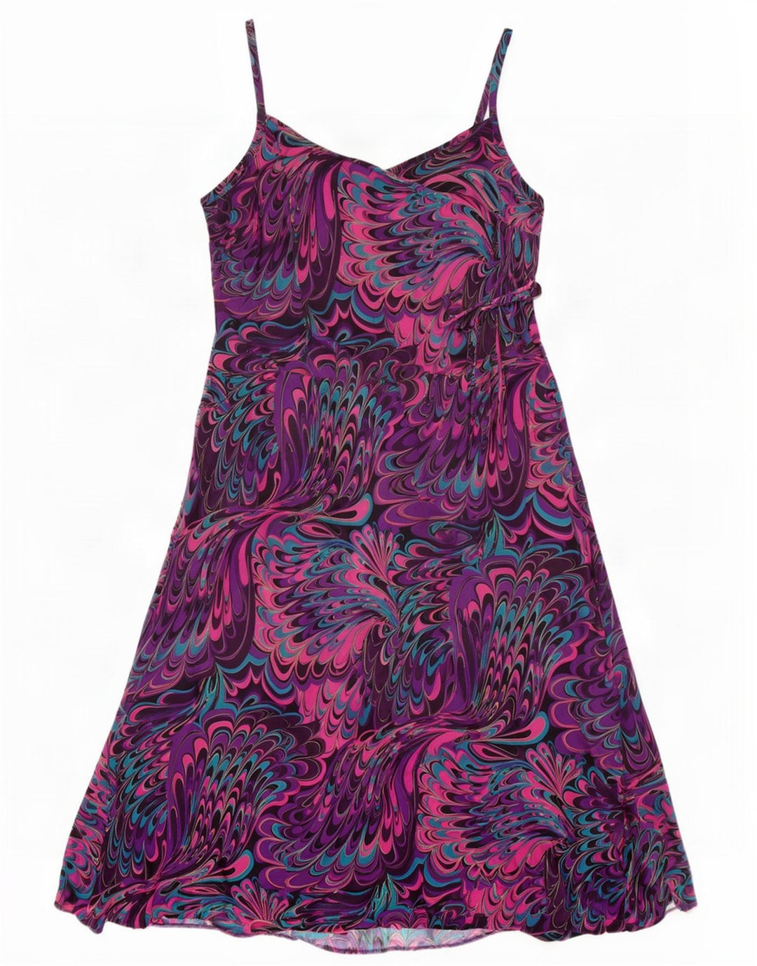 Abito sottoveste con motivo astratto da donna Joanna Hope UK 16 grande multicolore