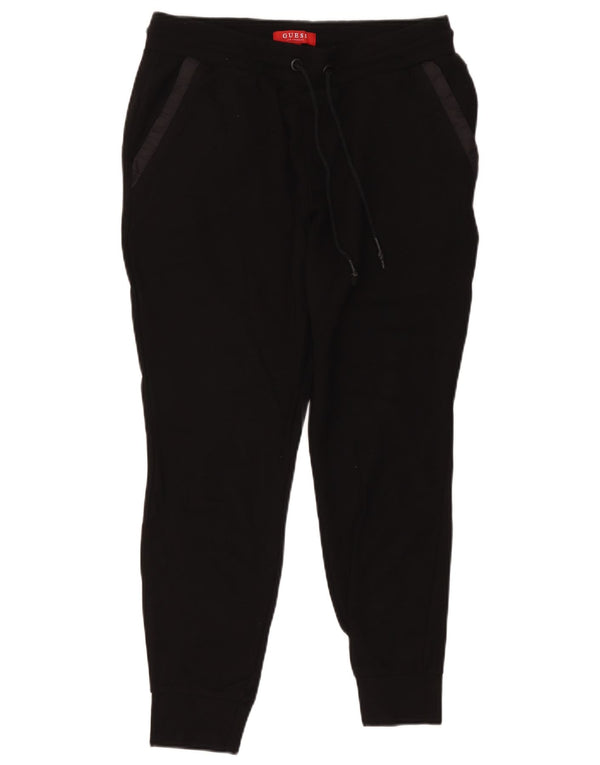 Pantaloni da tuta da uomo Guess Joggers piccoli neri in viscosa