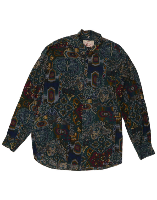 Camicia Togo Uomo Large Patchwork in viscosa multicolore