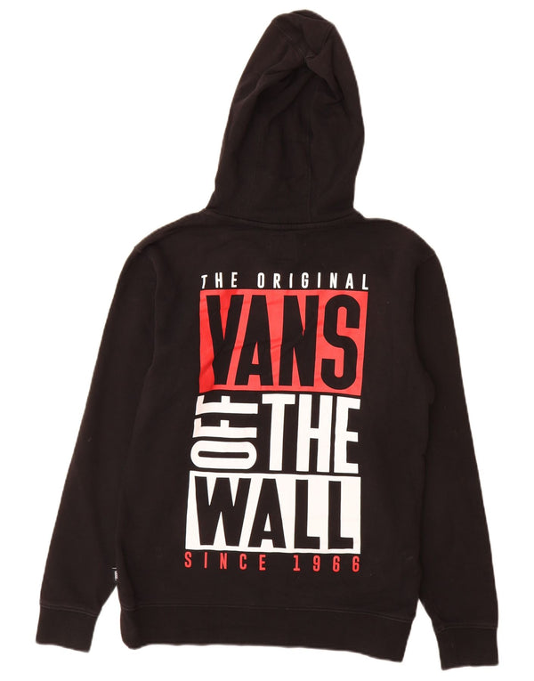 Felpa con cappuccio grafica da uomo Vans XS nera