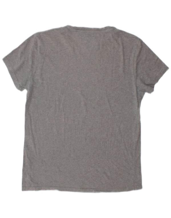 T-shirt grafica da donna Jack Wills Top UK 10 piccolo cotone chiazzato grigio