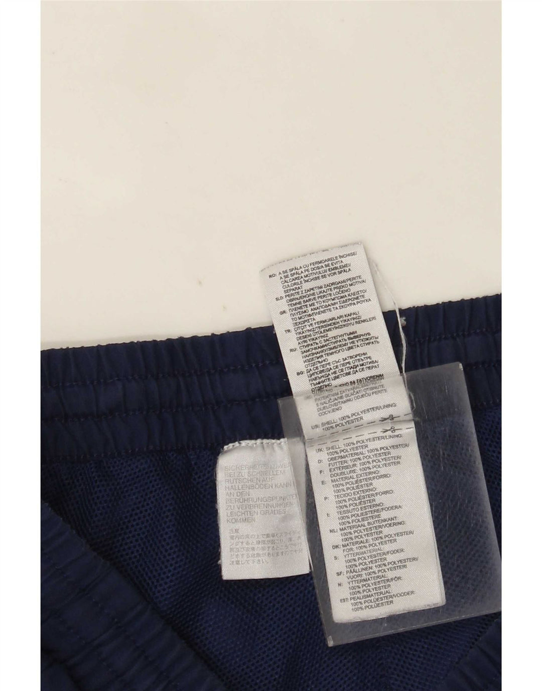 Pantaloni da tuta da uomo Adidas Joggers piccoli in poliestere blu navy