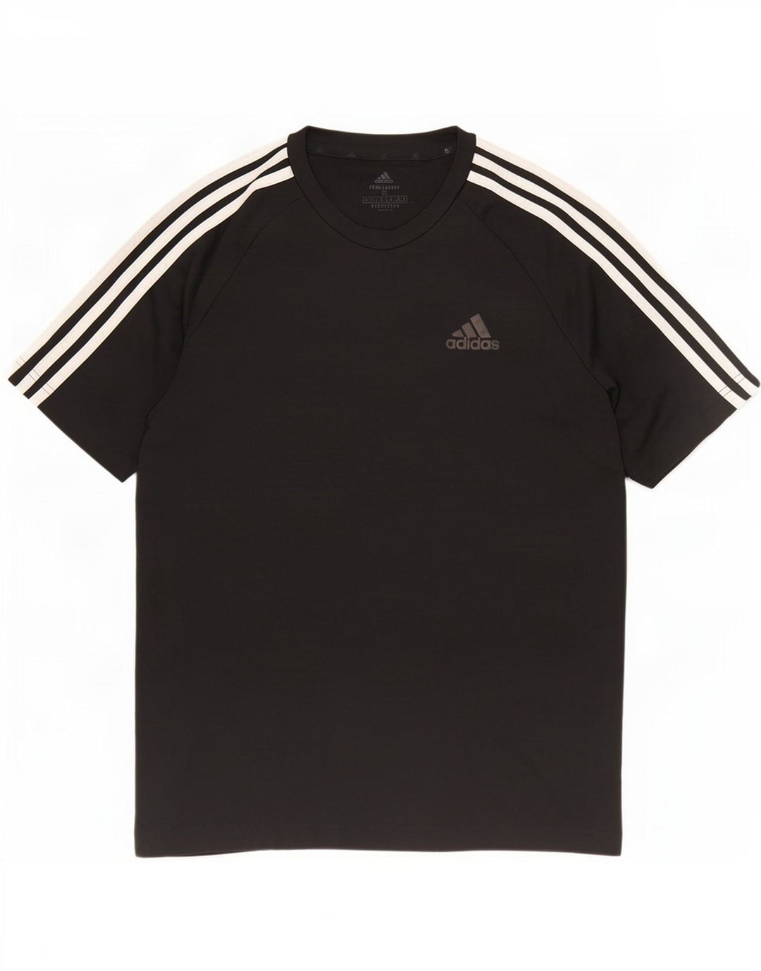 T-shirt Adidas Aeroready da uomo piccola piccola in poliestere nero