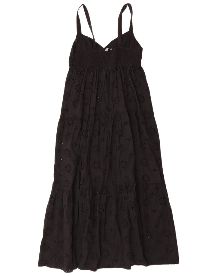 Vestito lungo senza maniche da donna Zara UK 12 medio nero