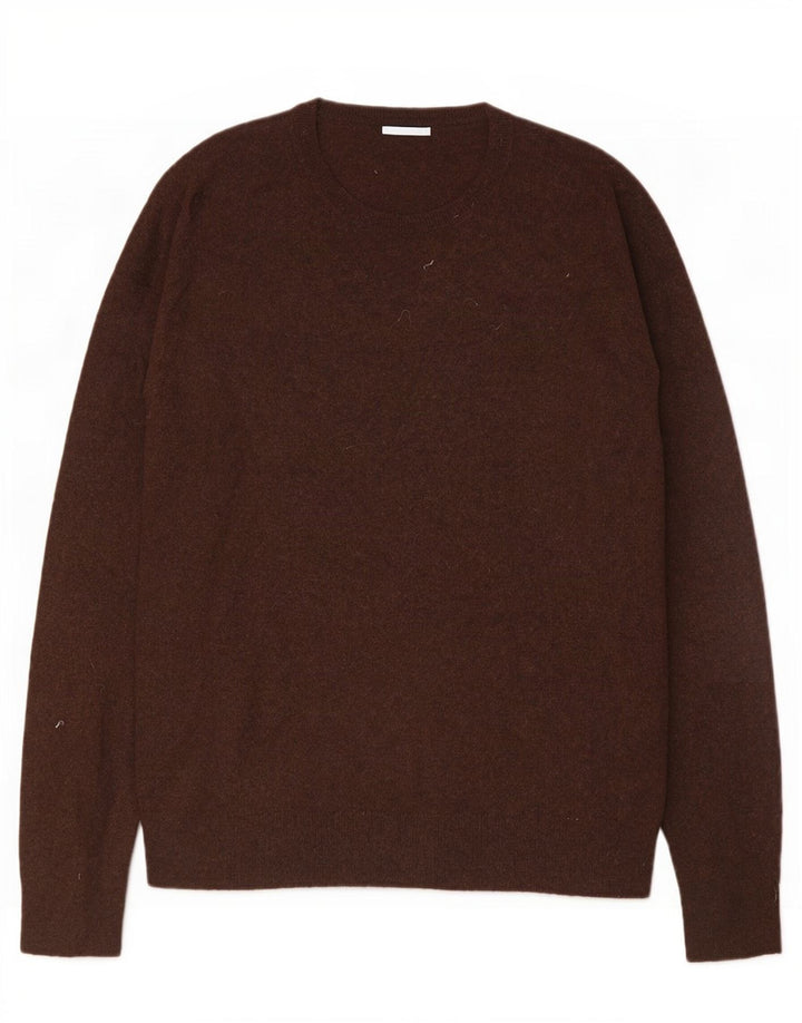 Maglione Zara da uomo girocollo XL in viscosa marrone
